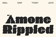 CS Amone Rippled, a Sans Serif Font by Craft Supply Co. (Thumbnail 1 of 8)