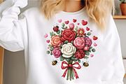 Whimsical Flowers Clipart,Flowers Bu, an Illustration by GatewayDesign (Thumbnail 4 of 5)