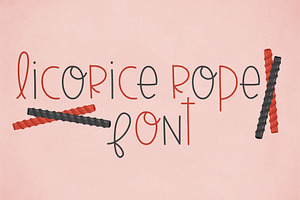 Licorice Rope Font