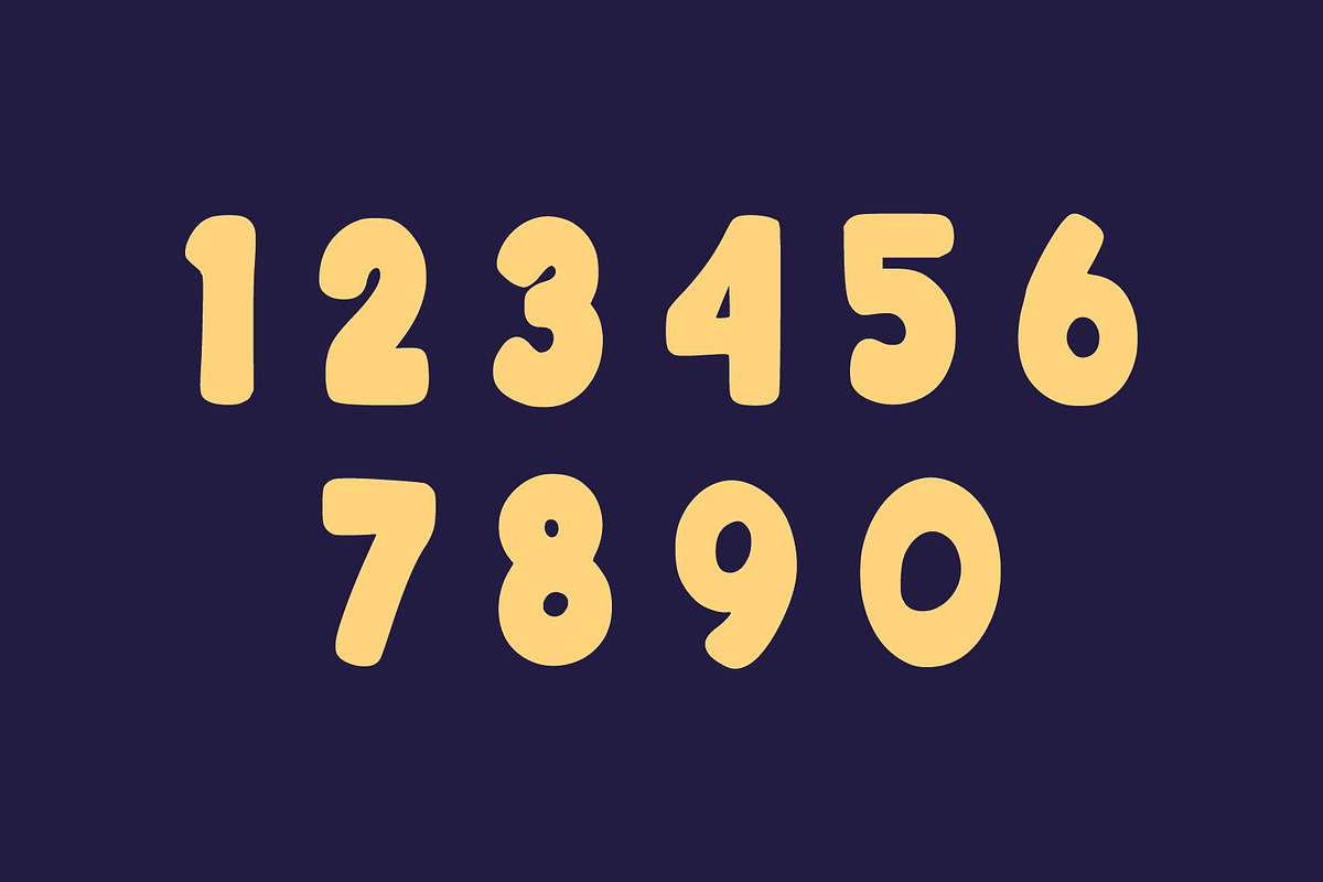 Cute Chunky Cute Comic Display Font, a Handwritten Font by Fourteen Letter (Photo 6 of 6)