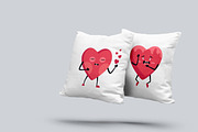 Cute Heart Characters & Patterns, an Object Graphic by IRSYART (Thumbnail 8 of 11)