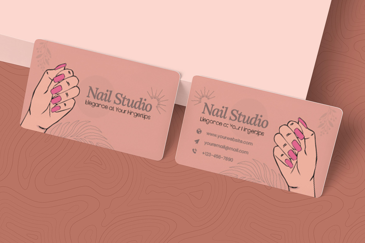 Nail Studio Business Card, a Business Card Template by Esensifiksi.studio (Photo 2 of 2)