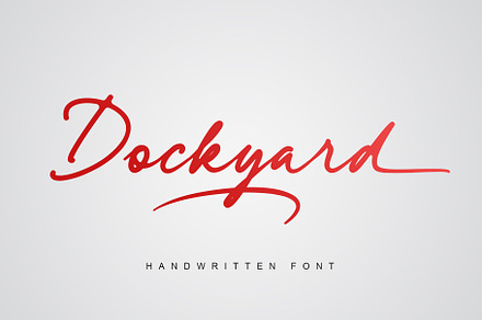 Dockyard | Handwritten Font, a Script Font by Lemonthe
