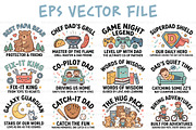 Father's Day Kawaii Dad EPS Bundle, an Object Graphic by NH graphic (Thumbnail 1 of 3)