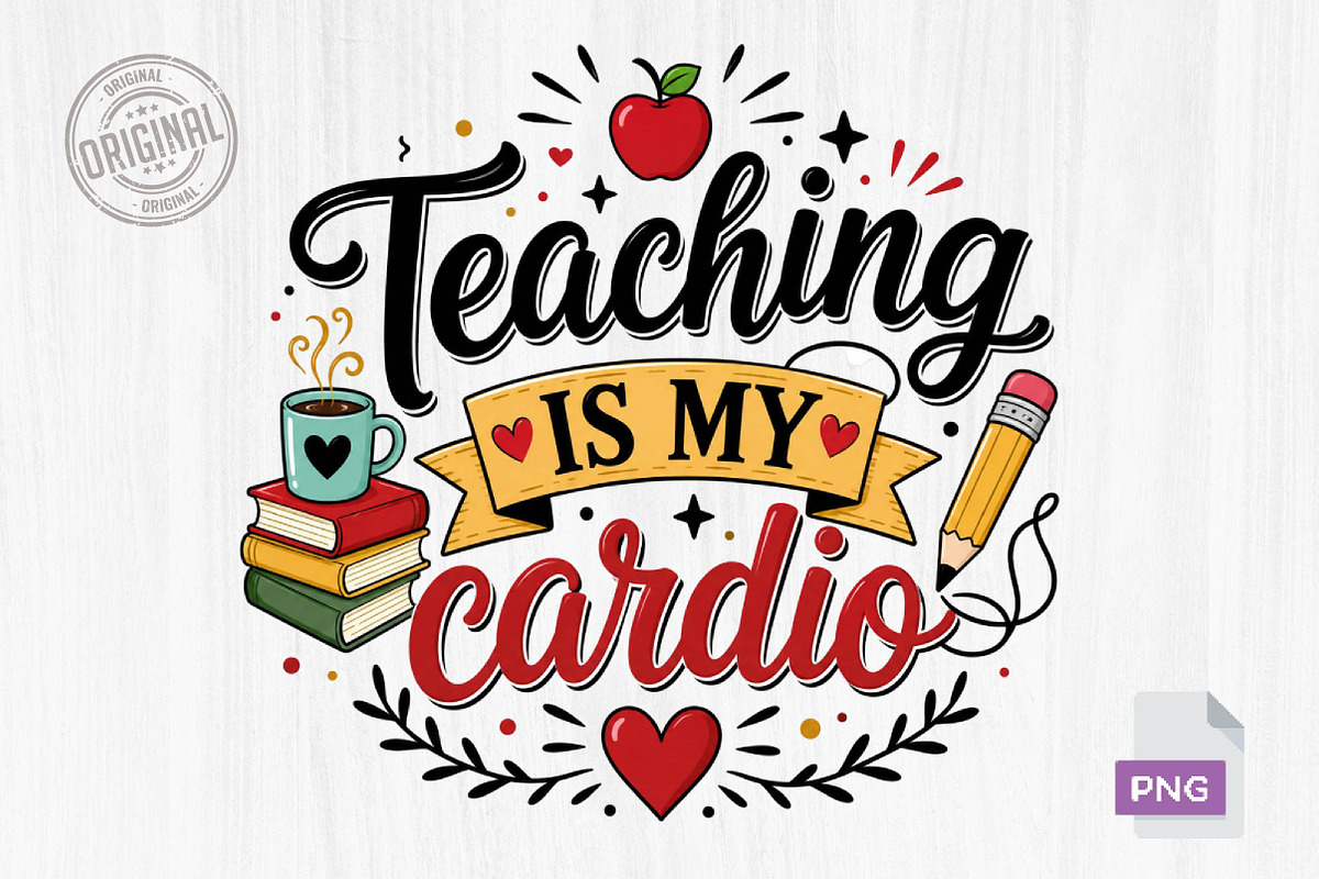 Teacher PNG Bundle, Back to School, a Seasonal Illustration by CreationArt (Photo 6 of 8)