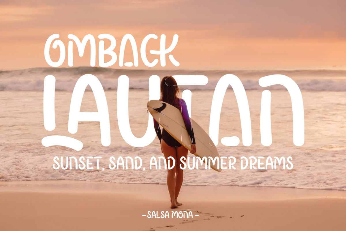Watu Carank - Display Summer Font, a Handwritten Font by twinstd (Photo 5 of 9)