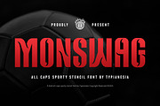 Monswag - Modern Condensed Sport, a Sans Serif Font by Typia Nesia (Thumbnail 1 of 13)