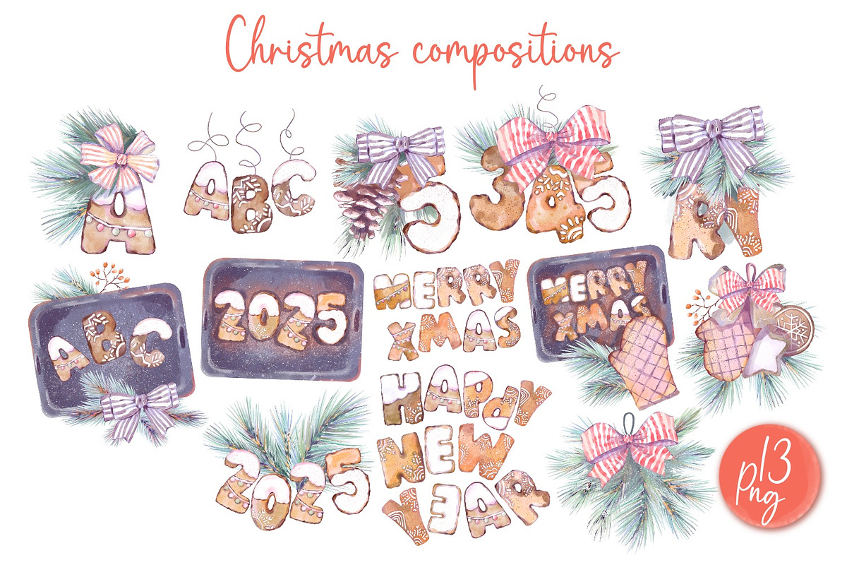 Christmas gingerbread alphabet, a Food Illustration by Shabbypie (Photo 6 of 12)