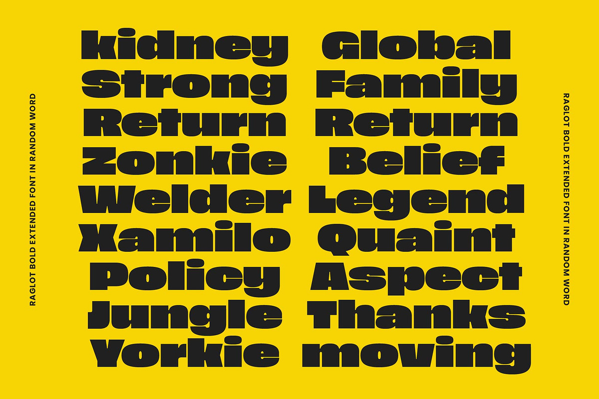 Raglot - Bold Extended Font, a Font by Bring To Type (Photo 6 of 9)