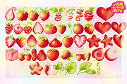 Strawberry Shapes Collection PNG, a Food Illustration by K.JackArtwork (Thumbnail 2 of 4)