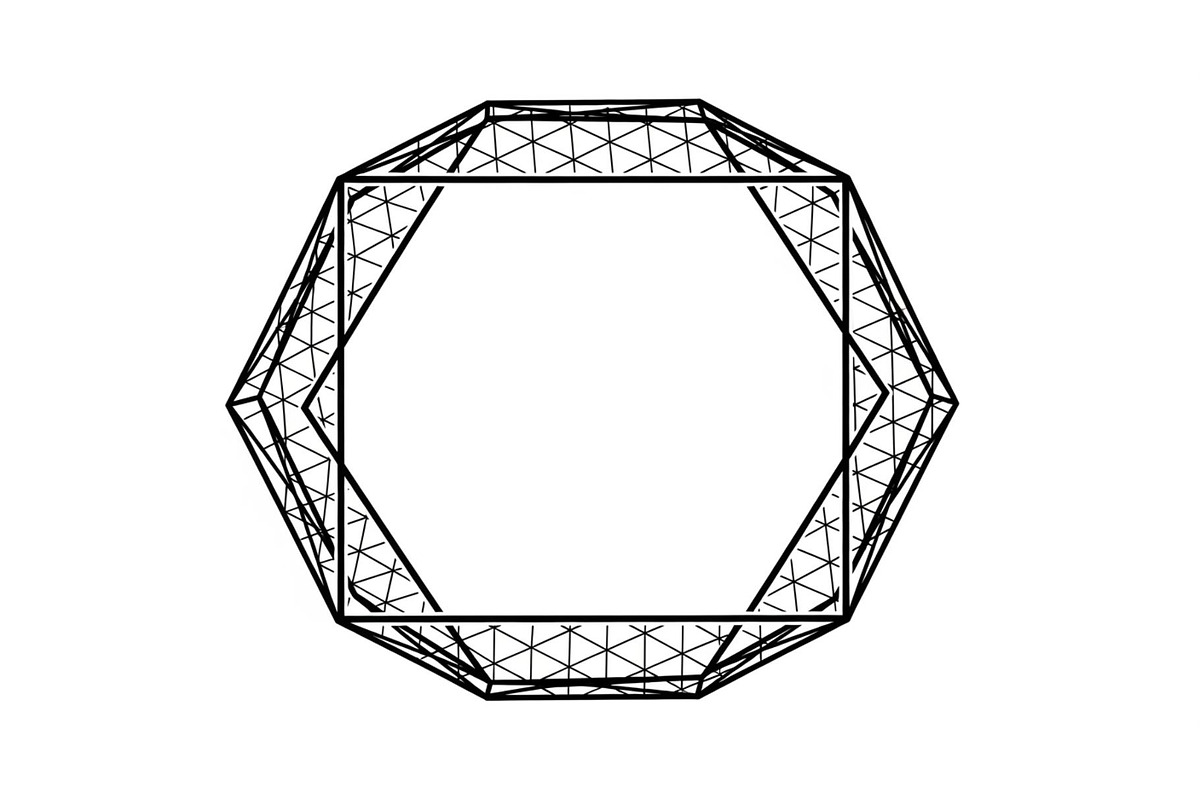 Polygon Frame & Label Bundle, an Illustration by Creativeshirt (Photo 50 of 51)