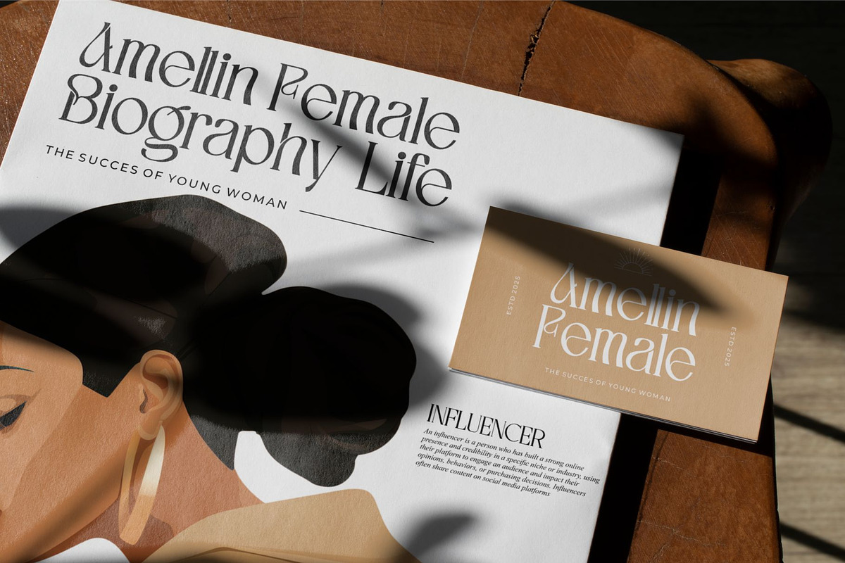 Regina || Modern Serif Font, a Serif Font by Idea Studio (Photo 9 of 10)
