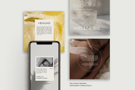 200 Wellness Instagram Templates III