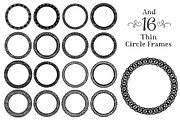 Round Vector Black Lace Frames, an Illustration by Amanda Ilkov (Thumbnail 4 of 4)