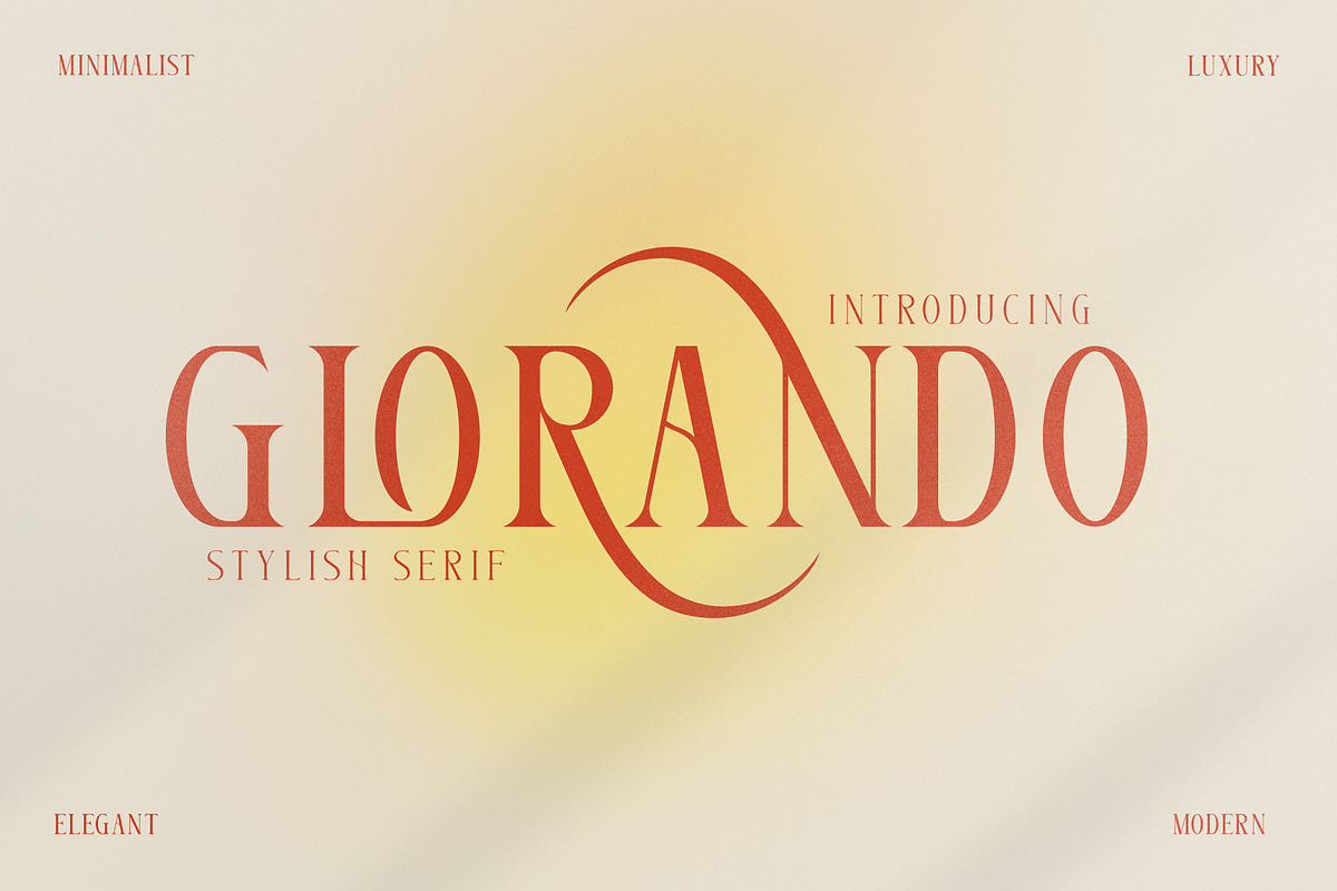 Glorando Modern Serif Font Display, a Serif Font by Storytype Studio (Photo 1 of 15)