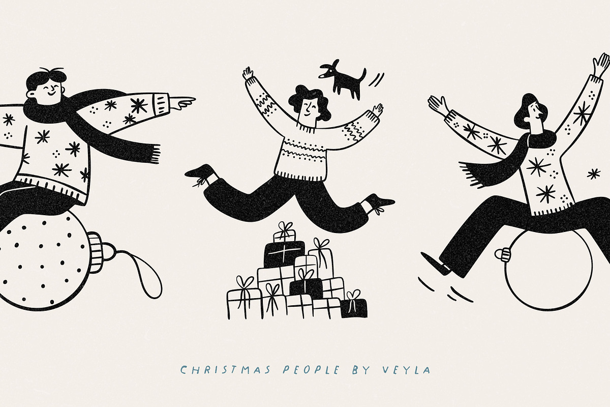 Christmas Series BUNDLE: All 5 in 1, a Seasonal Illustration by Veyla (Photo 69 of 72)