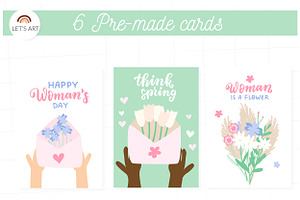 Spring Wildflowers Cards Creator