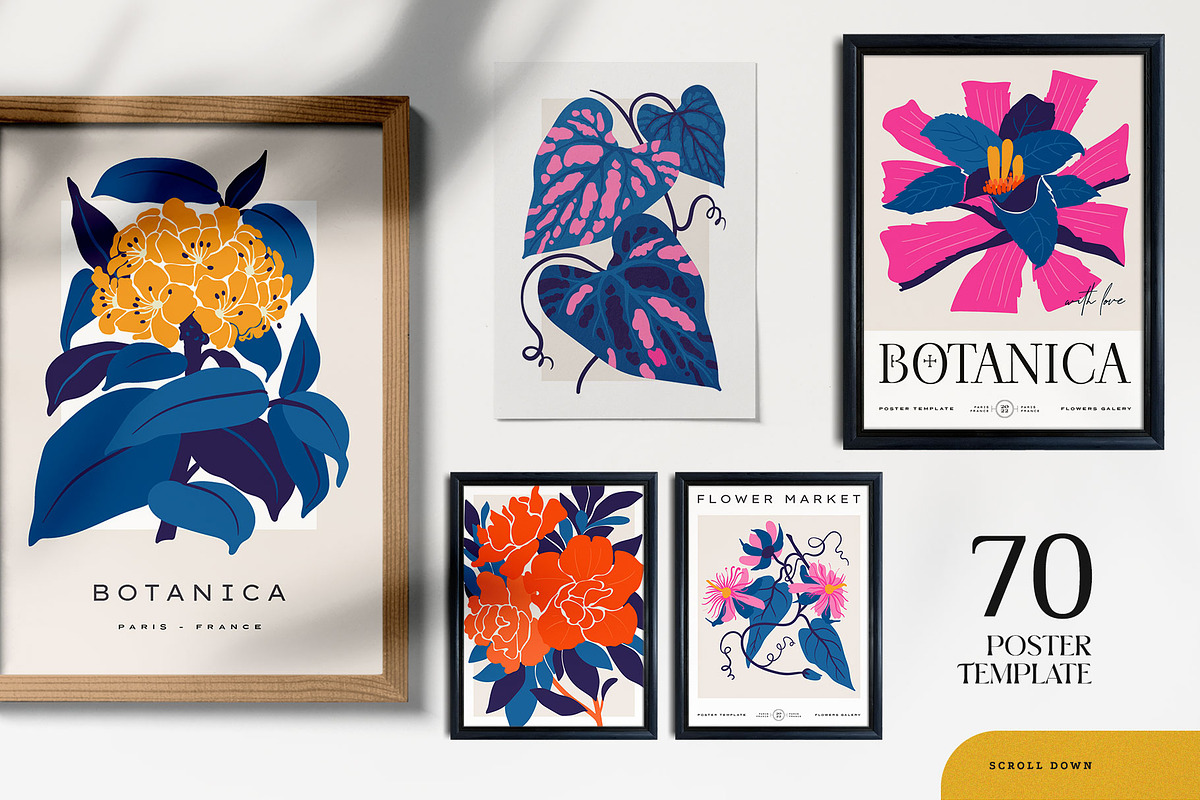 Floral - Poster Builder, a Texture Illustration by KetteCreate (Photo 4 of 17)
