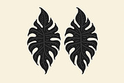 Leaf Earring Silhouette Bundle, an Object Graphic by jahid234 (Thumbnail 10 of 13)