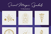 Secret Magic Symbols  Illustrations, a Decorative Illustration by Irena Art (Thumbnail 8 of 11)