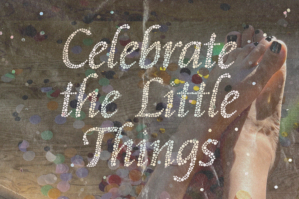 Soft Glow | Decorative Dots Font, a Handwritten Font by AnMark (Photo 7 of 11)
