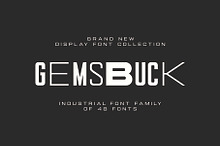 Gemsbuck Modern Vintage Font Family