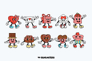 Whimsy Hearts Cartoon Characters, an Illustration by The Isian (Thumbnail 3 of 16)