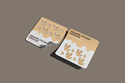 Sticker Mockup 4 Set, a Packaging Mockup by PaperMoon (Thumbnail 5 of 5)