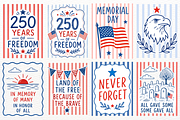 Memorial Day Clipart Patriotic PNG, a Seasonal Illustration by SugarCloudStudioArt (Thumbnail 2 of 4)