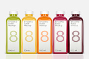 Smoothie Bottle Mockup, a Packaging Mockup by GraphicWave (Thumbnail 1 of 10)