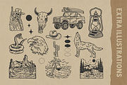 Tectona - Font & Extras!, a Sans Serif Font by Localmad (Thumbnail 3 of 9)