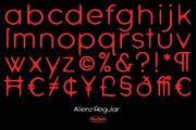 Alienz Regular, a Font by CozyFonts Foundry (Thumbnail 2 of 4)