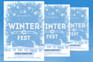 Winter Holiday Festival Poster