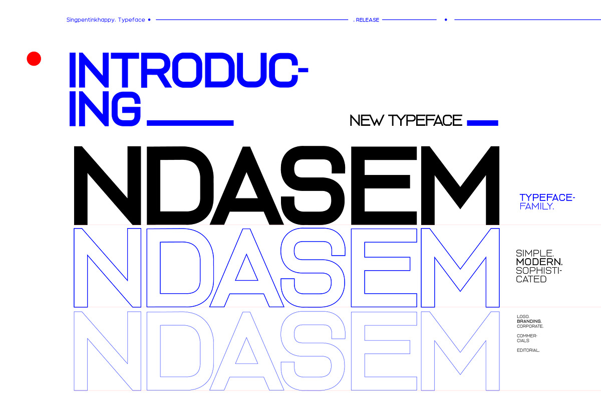 Ndasem, a Sans Serif Font by singpentinkhappy (Photo 1 of 15)