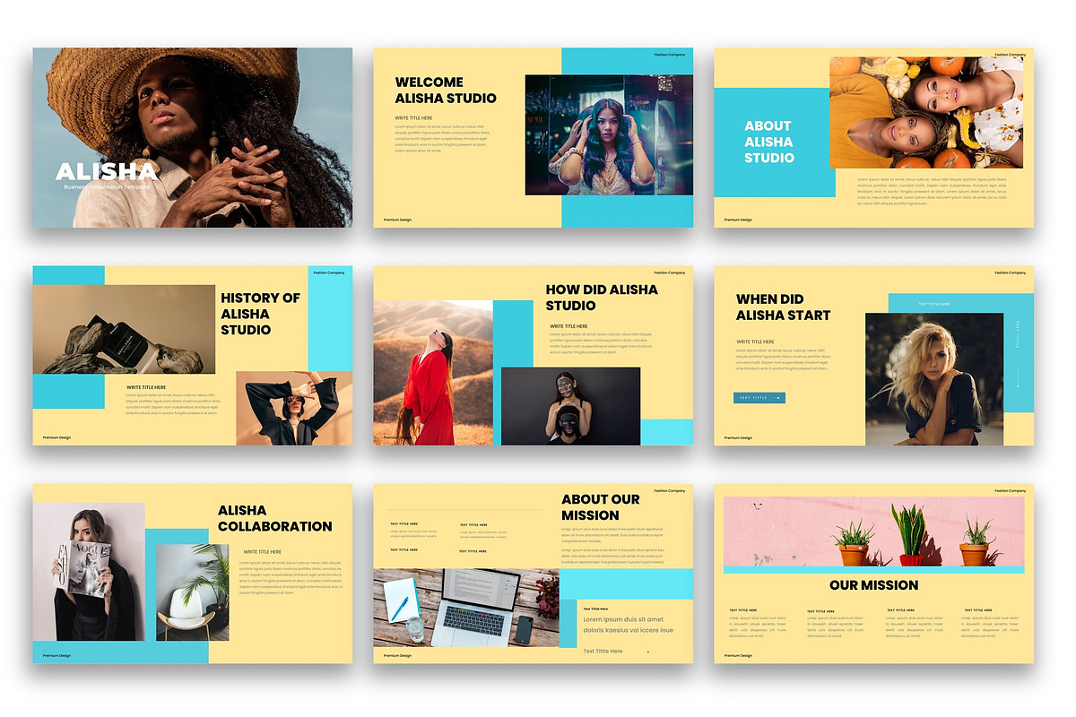 Alisha – Business PowerPoint, a Presentation Template by kreatifreya (Photo 2 of 5)