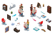 Barbershop isometric constructor, a Graphic by Nadine's illustrations (Thumbnail 5 of 6)