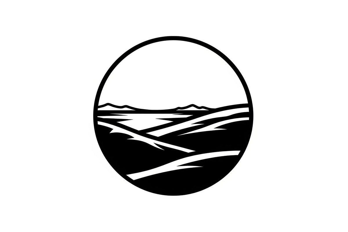Circular Nature Landscape Silhouette, an Illustration by yasushie (Photo 15 of 51)