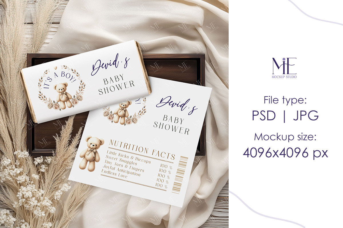 Chocolate Wrapper Mockup Candy Label | Creative Market