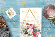 Christmas floral border, png frame, a Decorative Illustration by WonderWonder (Thumbnail 9 of 11)