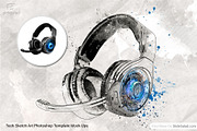 Tech Sketch Art Photoshop Mock-ups, an Action Add-On by SlideSalad (Thumbnail 23 of 27)
