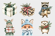 Festive Woodland Clipart, a Seasonal Illustration by Design Market (Thumbnail 5 of 5)