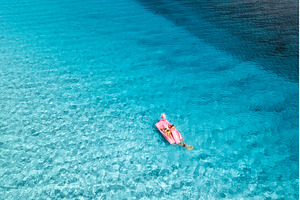 Aerial view of Inflatable pink, a Nature Photo by den-belitsky