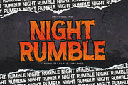 NIGHT RUMBLE - Strong Textured Typef, a Font by Gassstype (Thumbnail 1 of 8)