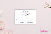 Blush & Blue Wedding Invitation Set, an Invitation Template by Invitations by Caitlin (Thumbnail 3 of 3)