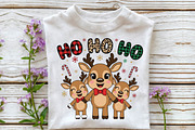Ho Ho Ho Reindeer Christmas PNG, an Illustration by DreamPrint404 (Thumbnail 3 of 7)