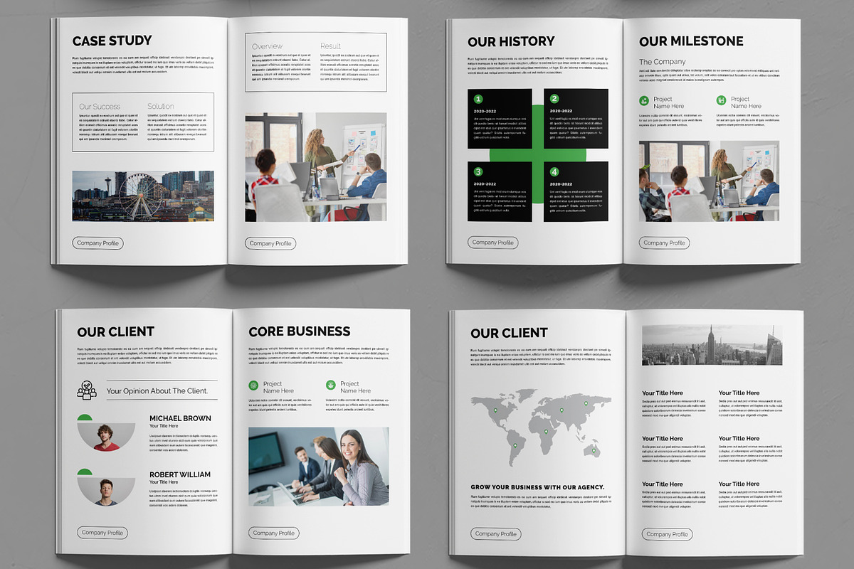 Company Profile Design Layout, a Brochure Template by MightyDesign (Photo 2 of 6)