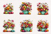 Whimsical Summer Picnic Basket Clipa, an Illustration by CreationArt (Thumbnail 7 of 7)