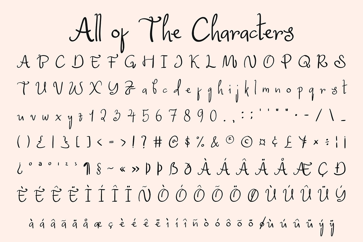 CS Belluga – Handwritten Whimsy Font, a Handwritten Font by Craft Supply Co. (Photo 8 of 8)