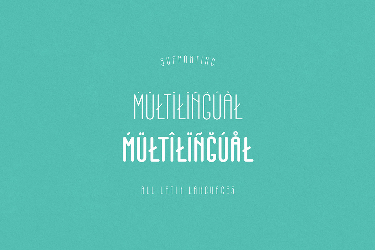 Marstian Monoline Condensed Sans, a Sans Serif Font by Cruzine (Photo 8 of 9)