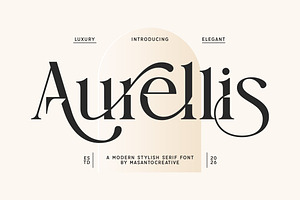 Aurellis – Elegant Luxury Serif Font